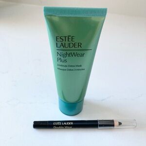 Estée Lauder Double Wear 24H
Waterproof Gel Eye Pencil, 01 Onyx and Detox Mask